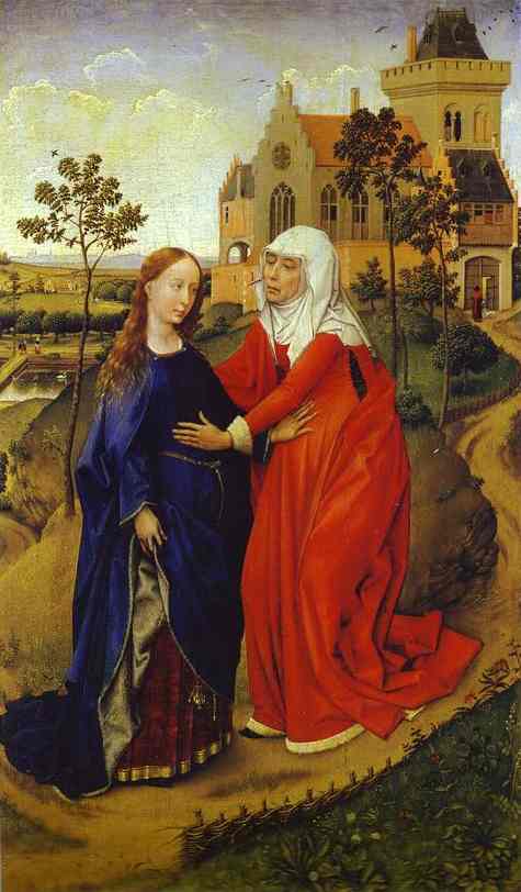 Rogier van der Weyden Visitation of Mary  e